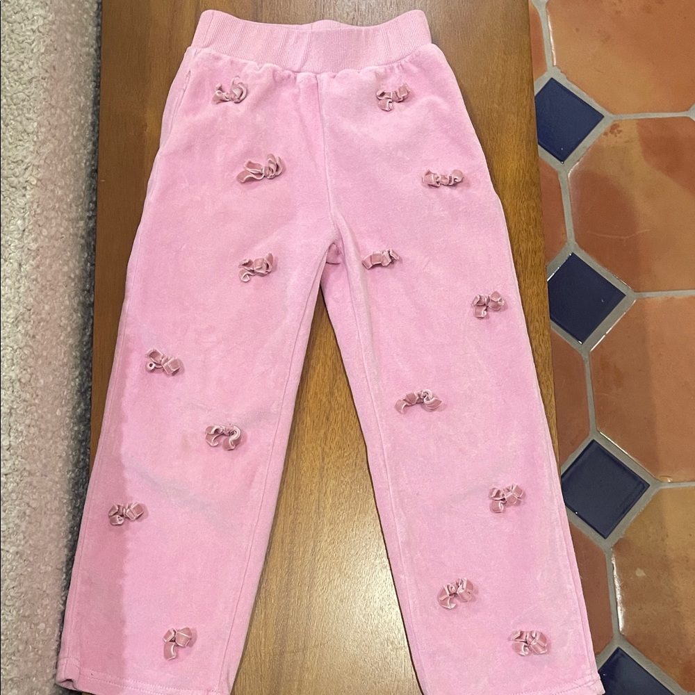 Lola + The Boys Pink Bow Sweatpants